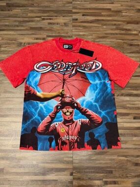 Godspeed Red Graphic Short Sleeve Tee
